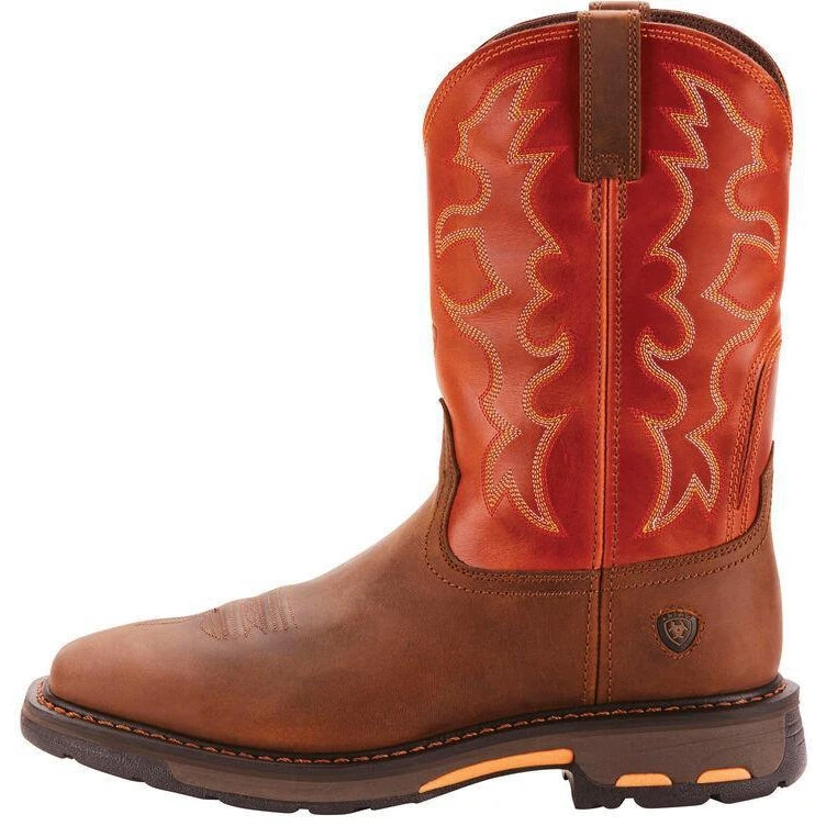 Ariat Men's WorkHog 11" Wide Square Soft Toe Work Boot- Earth 10005888 4 Ariat Men's WorkHog 11" Wide Square Soft Toe Work Boot- Earth 10005888 - Image 2