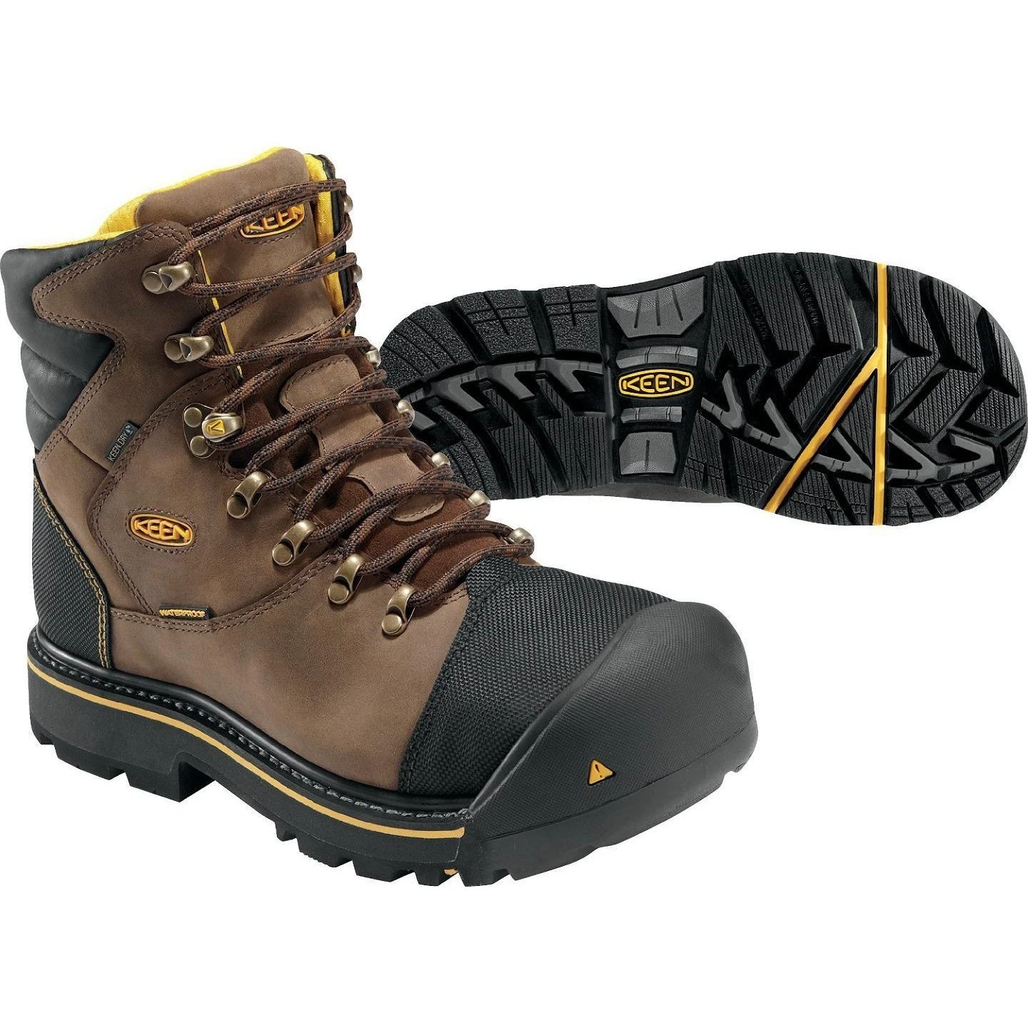 Keen Utility Men's Milwaukee Steel Toe WP Work Boots - Brown -1009174 12 Keen Utility Men's Milwaukee Steel Toe WP Work Boots - Brown -1009174 - Image 10