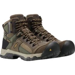 Keen Utility Men's Davenport 6" Mid Comp Toe WP Work Boot - Brown - 1016962 -Rocky Shop 1016962 PLA large