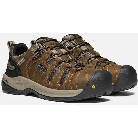 Keen Utility Men's Flint II Steel Toe WP Work Shoe - Brown - 1023236 3 Keen Utility Men's Flint II Steel Toe WP Work Shoe - Brown - 1023236