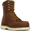 Danner Men's Cedar River 8" WP Plain Moc Toe Work Boot - Brown - 14302 -Rocky Shop 14302 Q