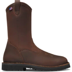 Danner Men's Bull Run 11" Square Toe Wellington Work Boot Brown 15582 -Rocky Shop 15582 3