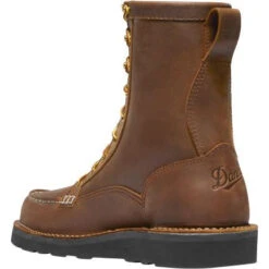 Danner Men's Bull Run 8" Moc Toe USA Made Black Wedge Work Boot- 15584 -Rocky Shop 15584 M