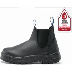 Steel Blue Men's Hobart 6" Steel Toe WP Ankle Work Boot- Black- 812901 -Rocky Shop 310101 BLK J1P1664 8 1