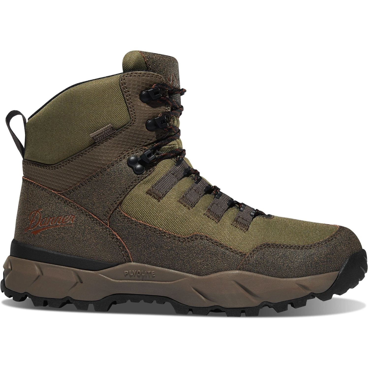 Danner Men's Vital Trail 6" WP Hiking Boot - Brown/Olive - 65301 4 Danner Men's Vital Trail 6" WP Hiking Boot - Brown/Olive - 65301 - Image 2