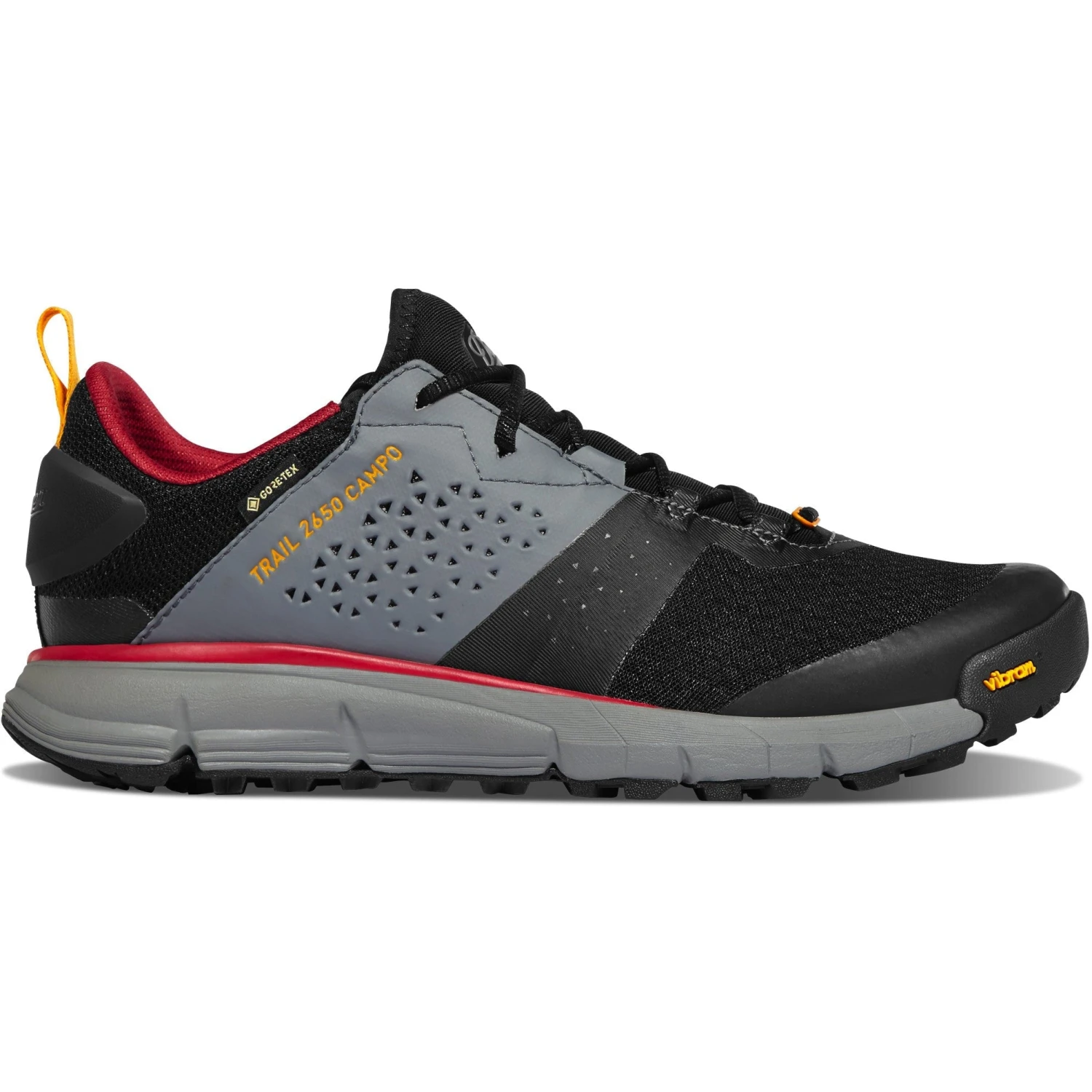 Danner Men's Trail 2650 Campo GTX 3" WP Hiking Shoe- Black/Red - 68960 4 Danner Men's Trail 2650 Campo GTX 3" WP Hiking Shoe- Black/Red - 68960 - Image 2