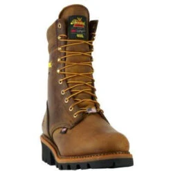 Thorogood Men's Logger 9" ST WP Ins USA Work Boot - Brown - 804-3554 -Rocky Shop 804 3554 3