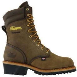 Thorogood Men's Logger 9" ST WP USA Made Work Boot - Brown - 804-3555 -Rocky Shop 804 3555 2