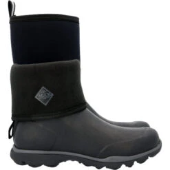 Muck Men's Arctic Excursion Mid 12" WP Rubber Work Boot- Black - AEP-000 -Rocky Shop AEP000 profile