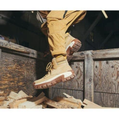 CAT Men's Invader Hi Steel Toe Slip Resist Work Boot -Mushroom- P91596 -Rocky Shop AW22 Lifestyle Images 0002 Invader Hi