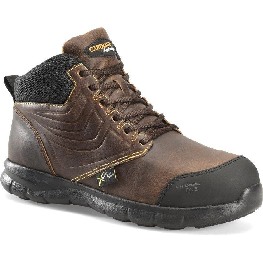 Carolina Men's Lytning 1.9 Comp Toe WP MG LW Work Shoe - Brown- CA1907 3 Carolina Men's Lytning 1.9 Comp Toe WP MG LW Work Shoe - Brown- CA1907