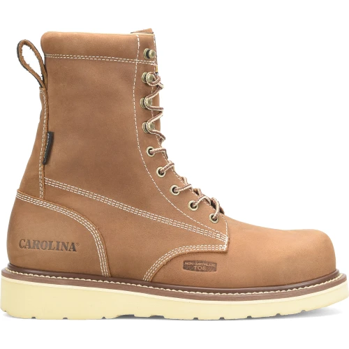 Carolina Men’s AMP 8” Comp Toe WP Wedge Work Boot - Brown - CA7842 4 Carolina Men’s AMP 8” Comp Toe WP Wedge Work Boot - Brown - CA7842 - Image 2