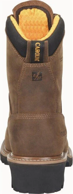 Carolina Men's Poplar 8" Soft Toe Waterproof Work Boot - Brown - CA9052 -Rocky Shop CA9052 Heel