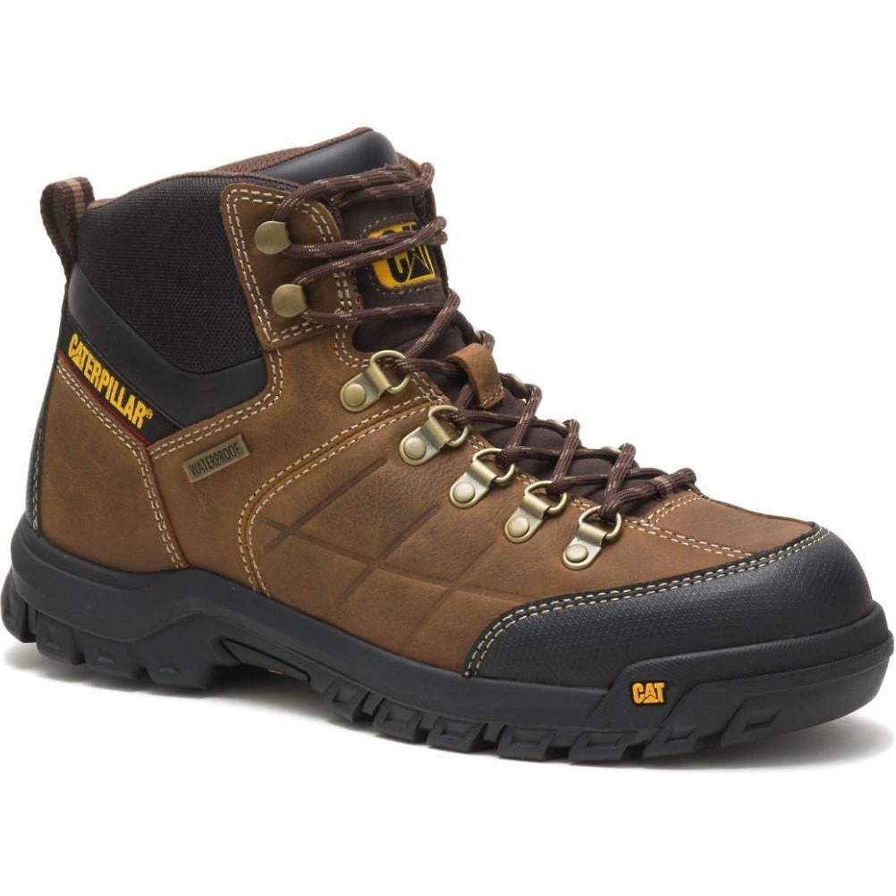 CAT Men's Threshold Waterproof Work Boot - Real Brown - P74128 3 CAT Men's Threshold Waterproof Work Boot - Real Brown - P74128