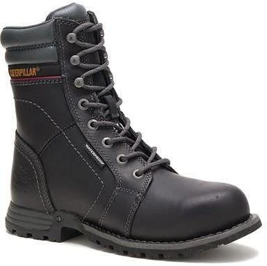 CAT Women's Echo Steel Toe WP Rubber Outsole Work Boot - Black - P90899 3 CAT Women's Echo Steel Toe WP Rubber Outsole Work Boot - Black - P90899