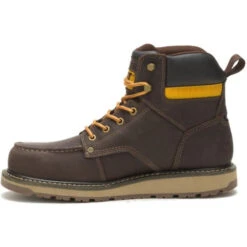 CAT Men's Calibrate Steel Toe Work Boot - Leather Brown - P91418 -Rocky Shop CATM P91418 110421 F22 180