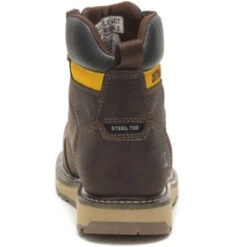 CAT Men's Calibrate Steel Toe Work Boot - Leather Brown - P91418 -Rocky Shop CATM P91418 110421 F22 270