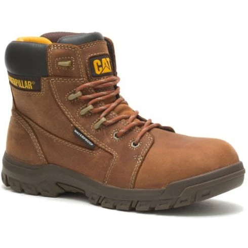 CAT Women's Resorption Waterproof Comp Toe Work Boot - Brown - P91392 3 CAT Women's Resorption Waterproof Comp Toe Work Boot - Brown - P91392