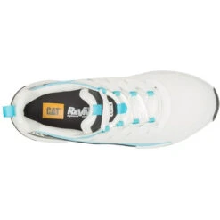 CAT Women's Streamline Runner CCT Original Work Shoe -White/Blue- P91600 -Rocky Shop CATW P91600 032122 S23 TOP