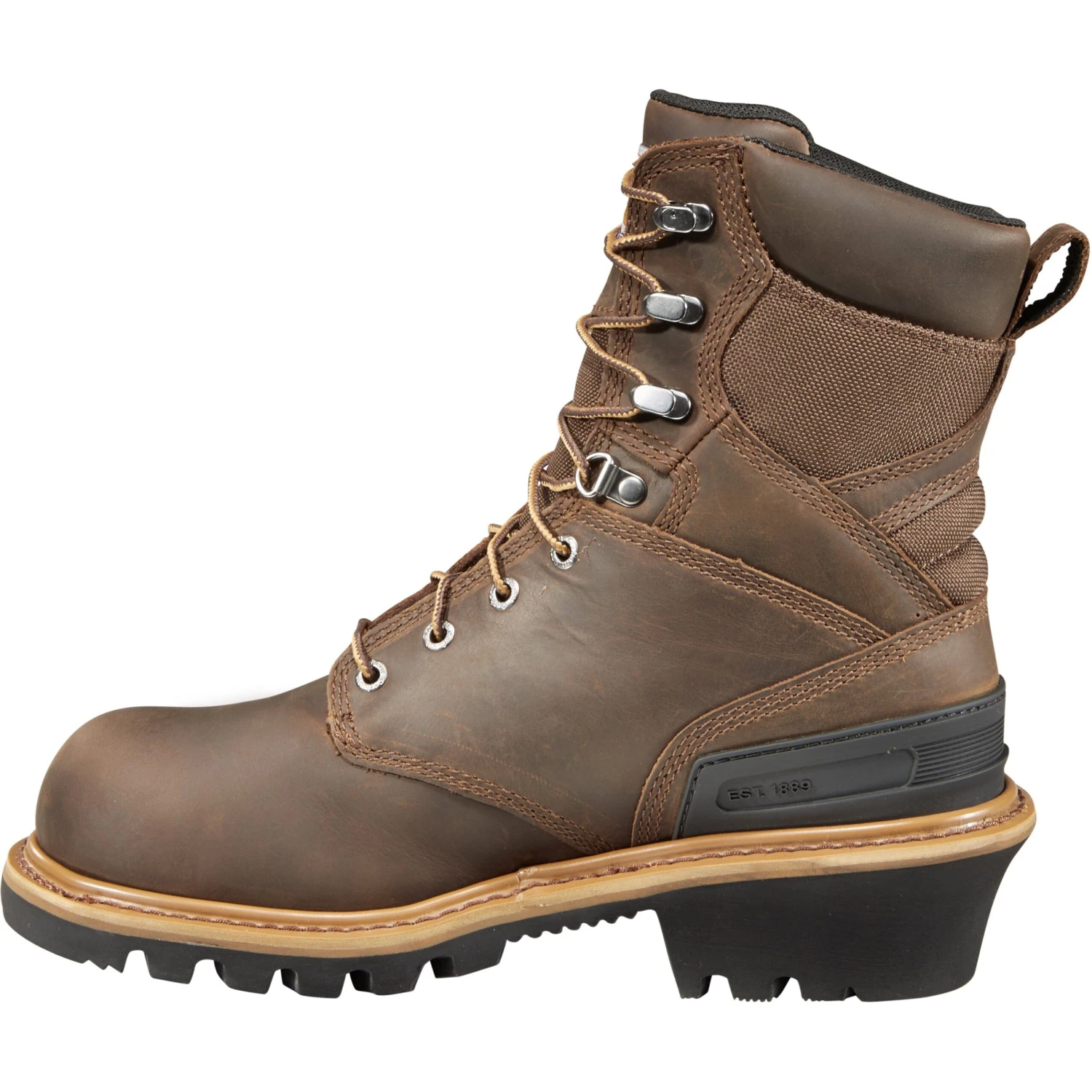 Carhartt Men's 8" Comp Toe WP Logger Work Boots - Brown - CML8360 5 Carhartt Men's 8" Comp Toe WP Logger Work Boots - Brown - CML8360 - Image 3