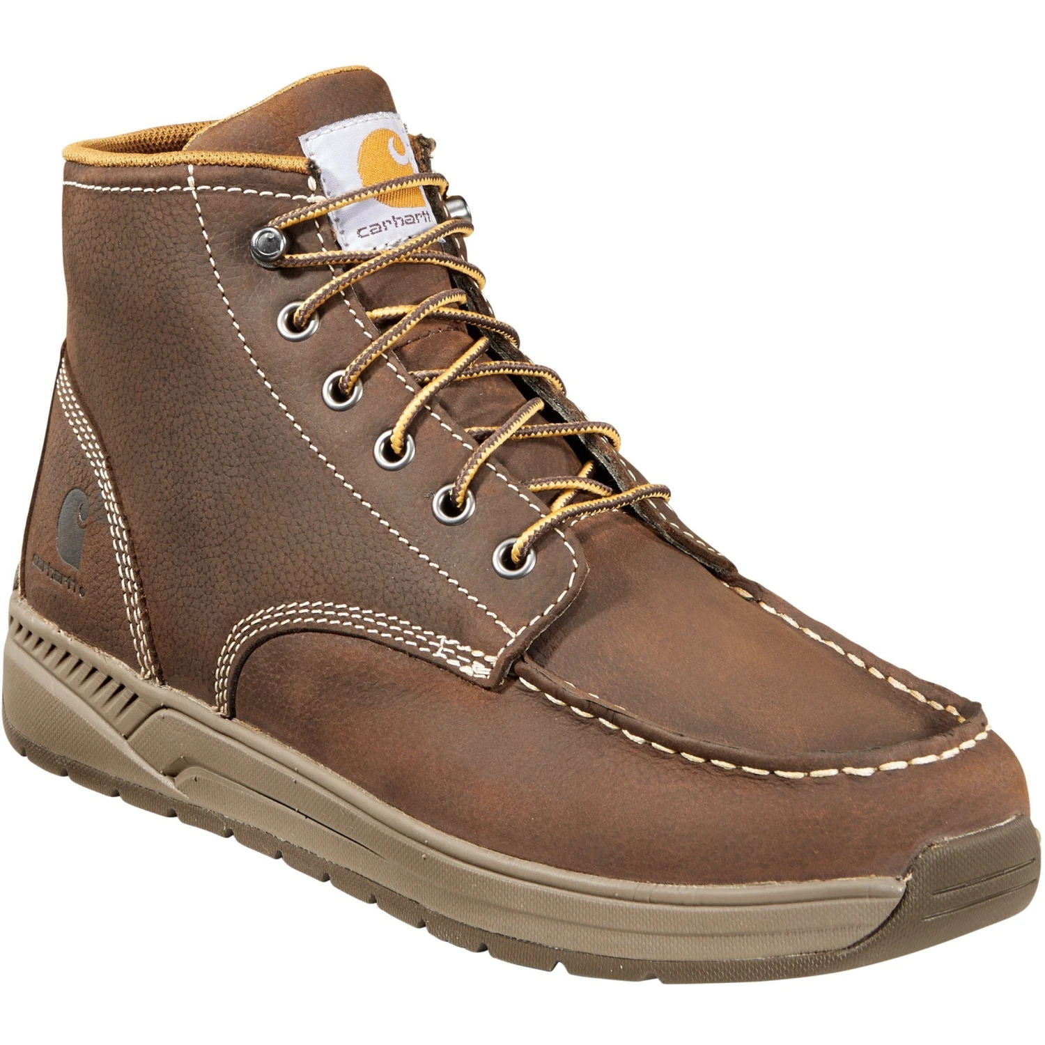 Carhartt Men's 4" Lightweight Soft Toe Wedge Work Boot Brown - CMX4023 3 Carhartt Men's 4" Lightweight Soft Toe Wedge Work Boot Brown - CMX4023