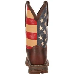 Durango Men's Rebel 11" Steel Toe Western Flag Boot - Brown - DB020 -Rocky Shop DB020 back