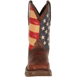 Durango Men's Rebel 11" Steel Toe Western Flag Boot - Brown - DB020 -Rocky Shop DB020 front
