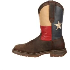 Durango Men's Rebel Steel Toe Western Flag Boot - Brown - DB021 -Rocky Shop DB021 instep profile