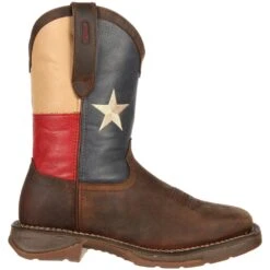 Durango Men's Rebel Steel Toe Western Flag Boot - Brown - DB021 -Rocky Shop DB021 profile