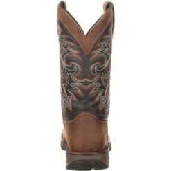 Durango Men's Rebel 12" Square Toe Pull-On Western Boot Chocolate DDB0135 -Rocky Shop DDB0135 back