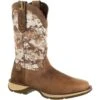 Durango Men's Rebel 12" Square Toe Pull-On Western Boot- Brown DDB0166 -Rocky Shop DDB0166