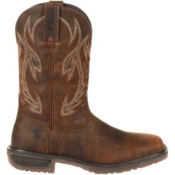 Durango Men's Workhorse 11" Steel Toe Western Work Boot- Brown- DDB0202 13 Durango Men's Workhorse 11" Steel Toe Western Work Boot- Brown- DDB0202 -Rocky Shop DDB0202 profile
