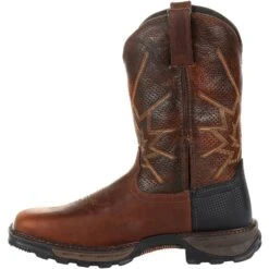 Durango Men's Maverick XP Ventilated 11" Square Toe Western Work Boot -Rocky Shop DDB0204 instep profile
