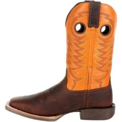 Durango Men's Rebel Pro 12" Square Toe Western Boot - Orange - DDB0230 -Rocky Shop DDB0230 instep profile