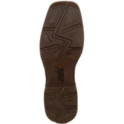 Durango Men's Rebel Distressed Flag Embroidery 12" Sqr Toe Western Boot -Rocky Shop DDB0314 outsole