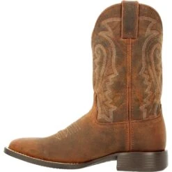 Durango Men's Westward™ 11" Square Toe Pull-On Western Boot - DDB0342 -Rocky Shop DDB0342 instep profile