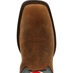Durango Men's Rebel™ 11" Square Toe Pull-On Western Boot Brown DDB0346 -Rocky Shop DDB0346 birdseye