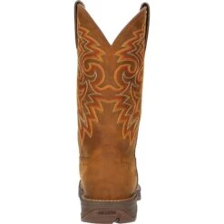 Durango Men's Rebel™ 12" Square Toe WP Western Boot - Russet - DDB0361 -Rocky Shop DDB0361 back