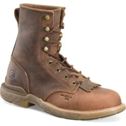 Double H Men's Raid 8" Composite Toe Lacer Work Boot -Brown- DH5393