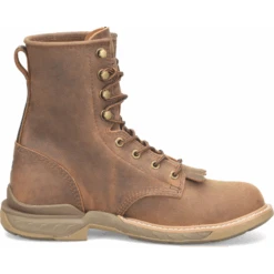 Double H Men's Raid 8" Slip Resist U Toe Lacer Work Boot -Brown- DH5394