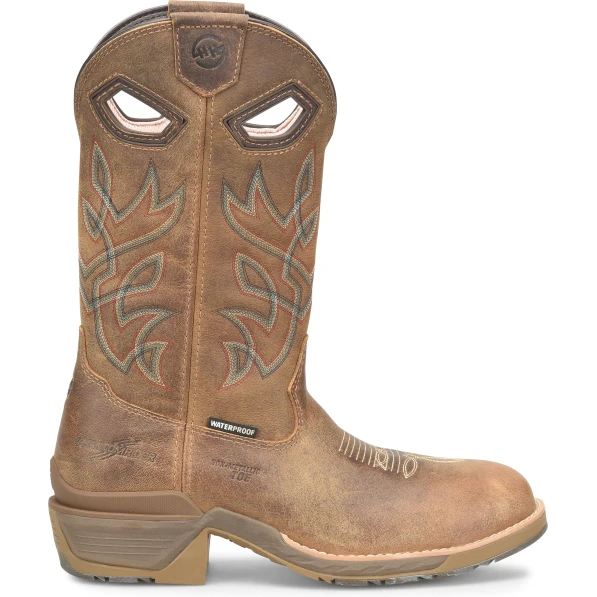 Double H Men's Cleave 12" Comp Toe WP Western Work Boot - Brown - DH5422 3 Double H Men's Cleave 12" Comp Toe WP Western Work Boot - Brown - DH5422