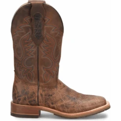 Double H Men's Bregman 12" Wide Square Toe Roper Work Boot -Brown- DH8645