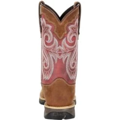 Durango Women's Lady Rebel 10" Sqr Toe Western Boot- Rusty Red- DRD0349 -Rocky Shop DRD0349 back