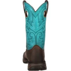 Durango Women's Lady Rebel 10" Steel Toe Western Boot- Brown - DWRD022 -Rocky Shop DWRD022 back