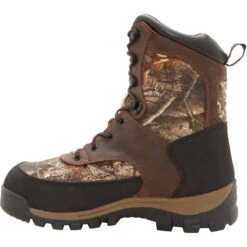 Rocky Men's Core 8" WP 400G Ins Outdoor Hunt Boot - Brown - FQ0004754 -Rocky Shop FQ0004754 instep profile