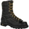 Georgia Men's Amp LT Logger 9" Comp Toe WP Work Boot - Black - GB00272 -Rocky Shop GB00272 1