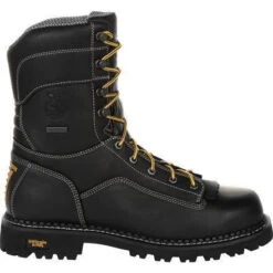 Georgia Men's Amp LT Logger 9" Comp Toe WP Work Boot - Black - GB00272 -Rocky Shop GB00272 3