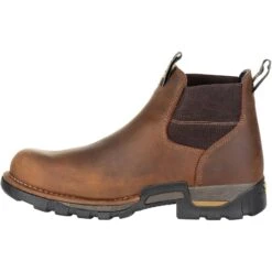 Georgia Men's Eagle One Soft Toe WP Chelsea Work Boot - Brown - GB00315 -Rocky Shop GB00315 instep profile