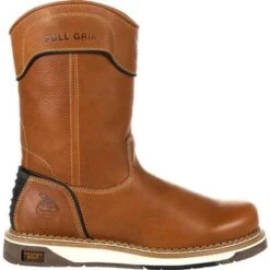 Georgia Men's AMP LT Wedge Pull-On Soft Toe Work Boot - Brown - GB00349 -Rocky Shop GB00349 3
