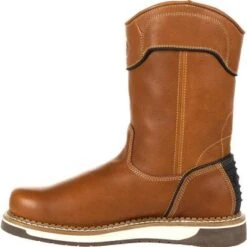 Georgia Men's AMP LT Wedge Pull-On Soft Toe Work Boot - Brown - GB00349 -Rocky Shop GB00349 6